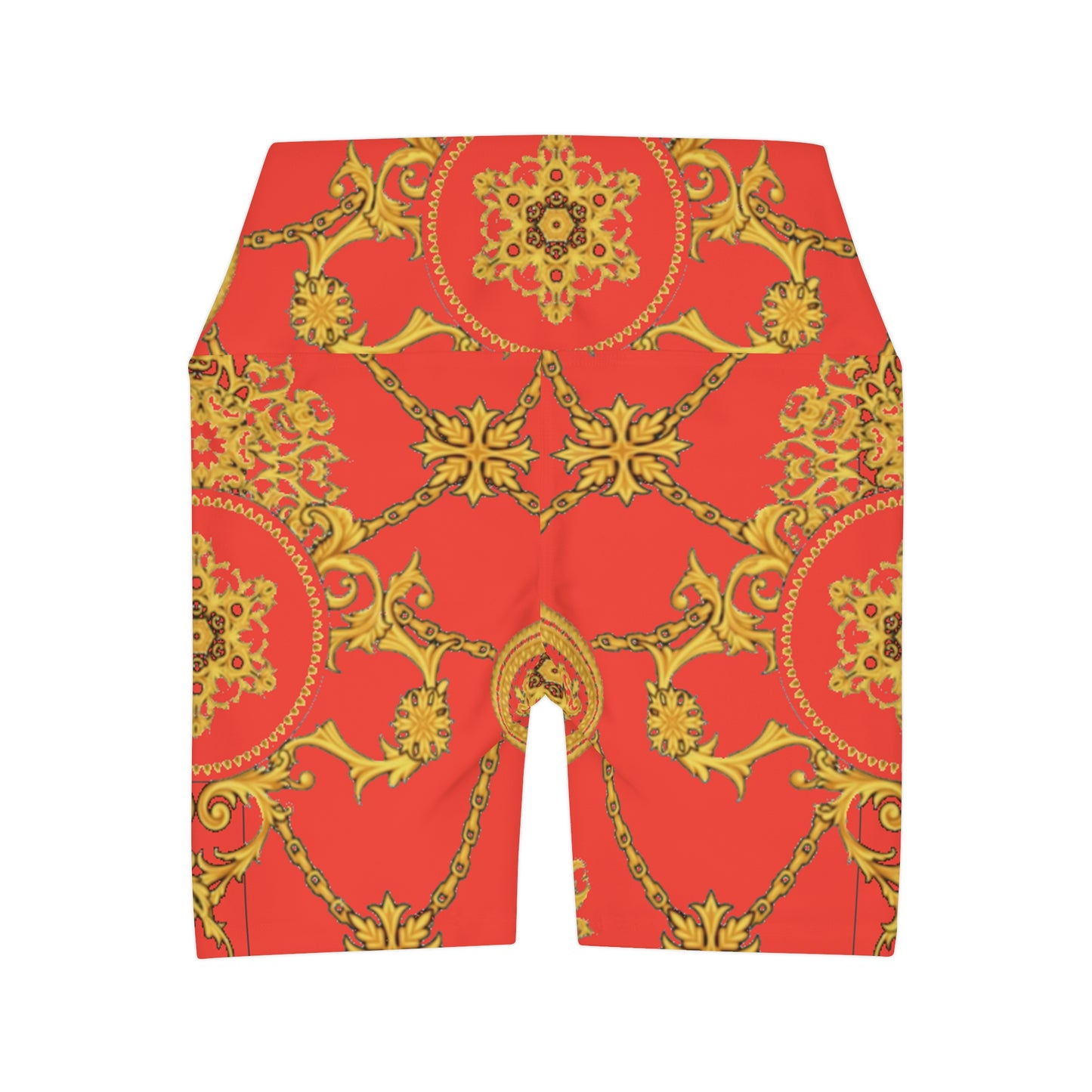 High Waisted Yoga Shorts (AOP)
