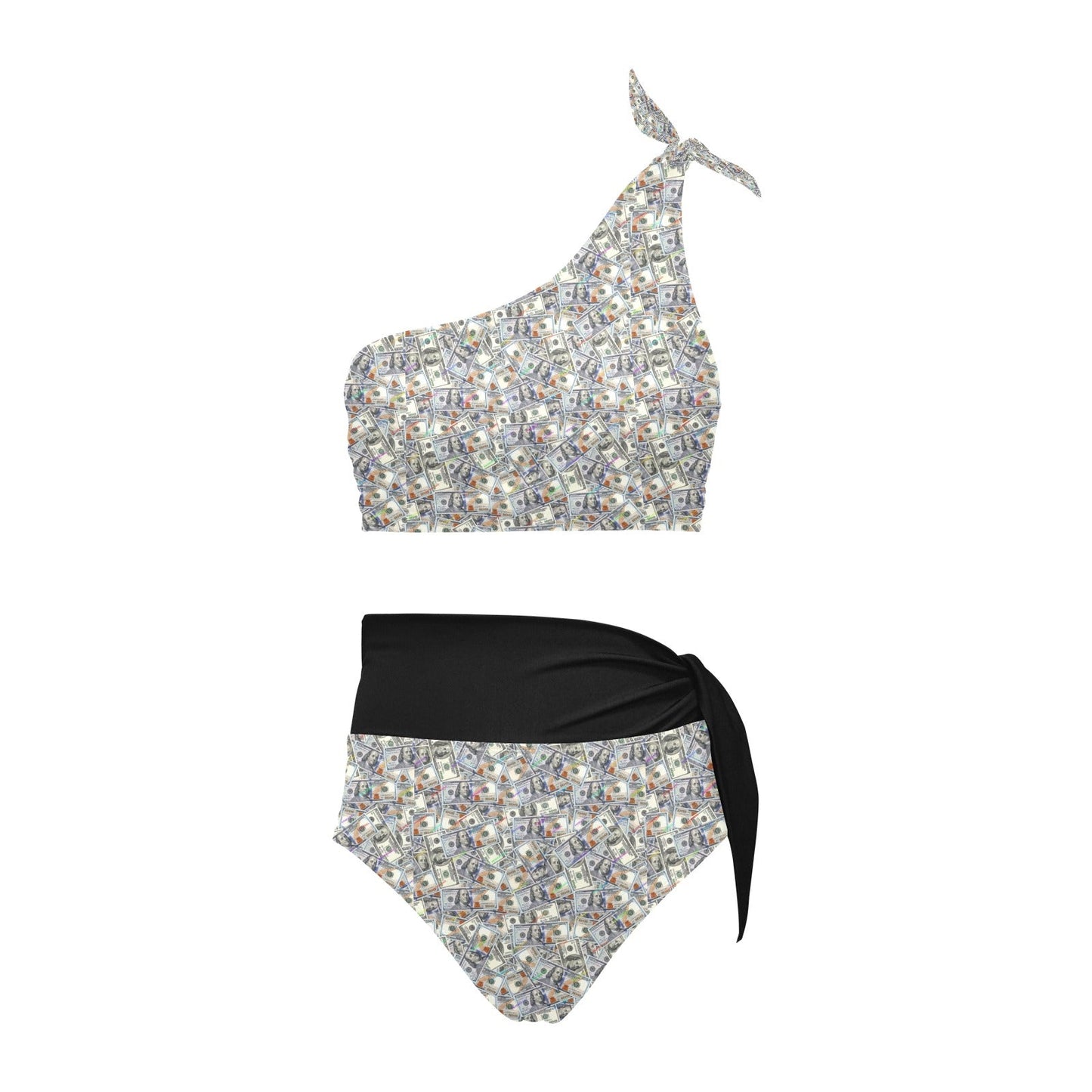 FullbreedCustom High Waisted One Shoulder Bikini Set (S16)