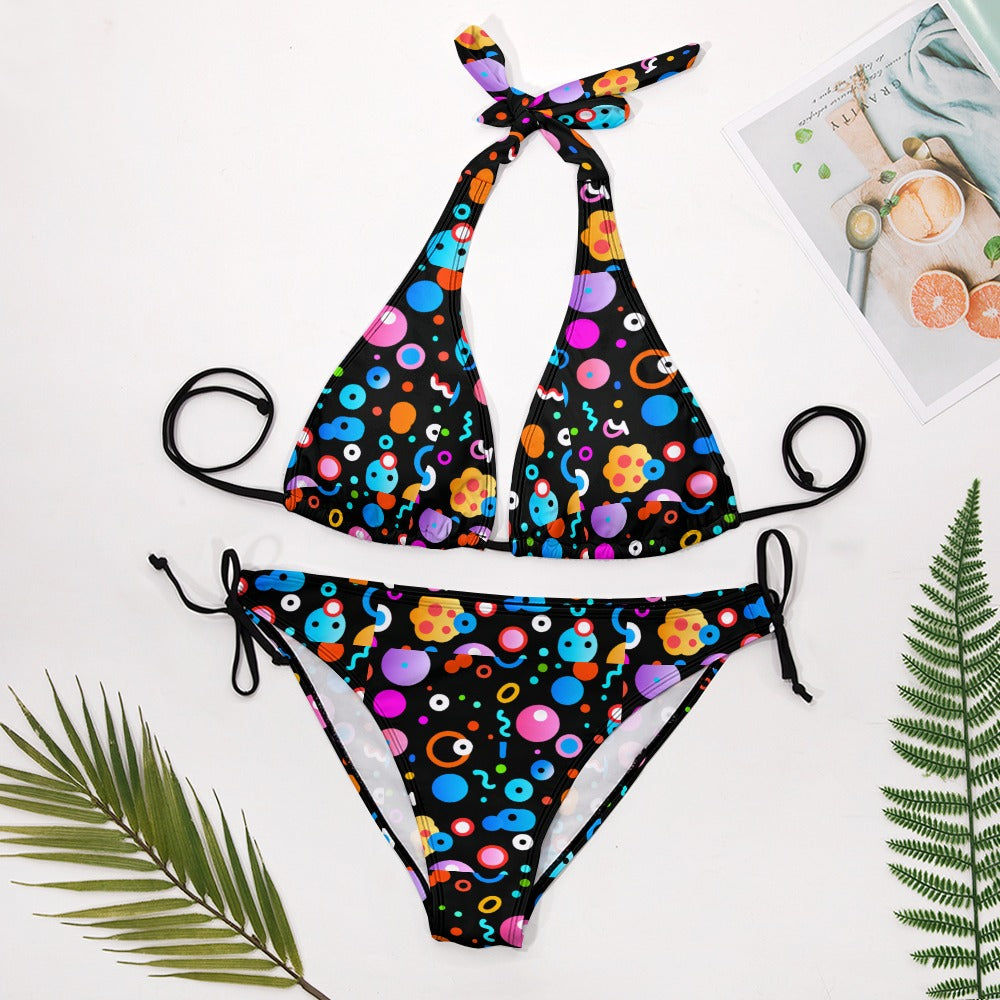 kokorepublic Ladies Sexy V-Neck Bikini Swimsuit