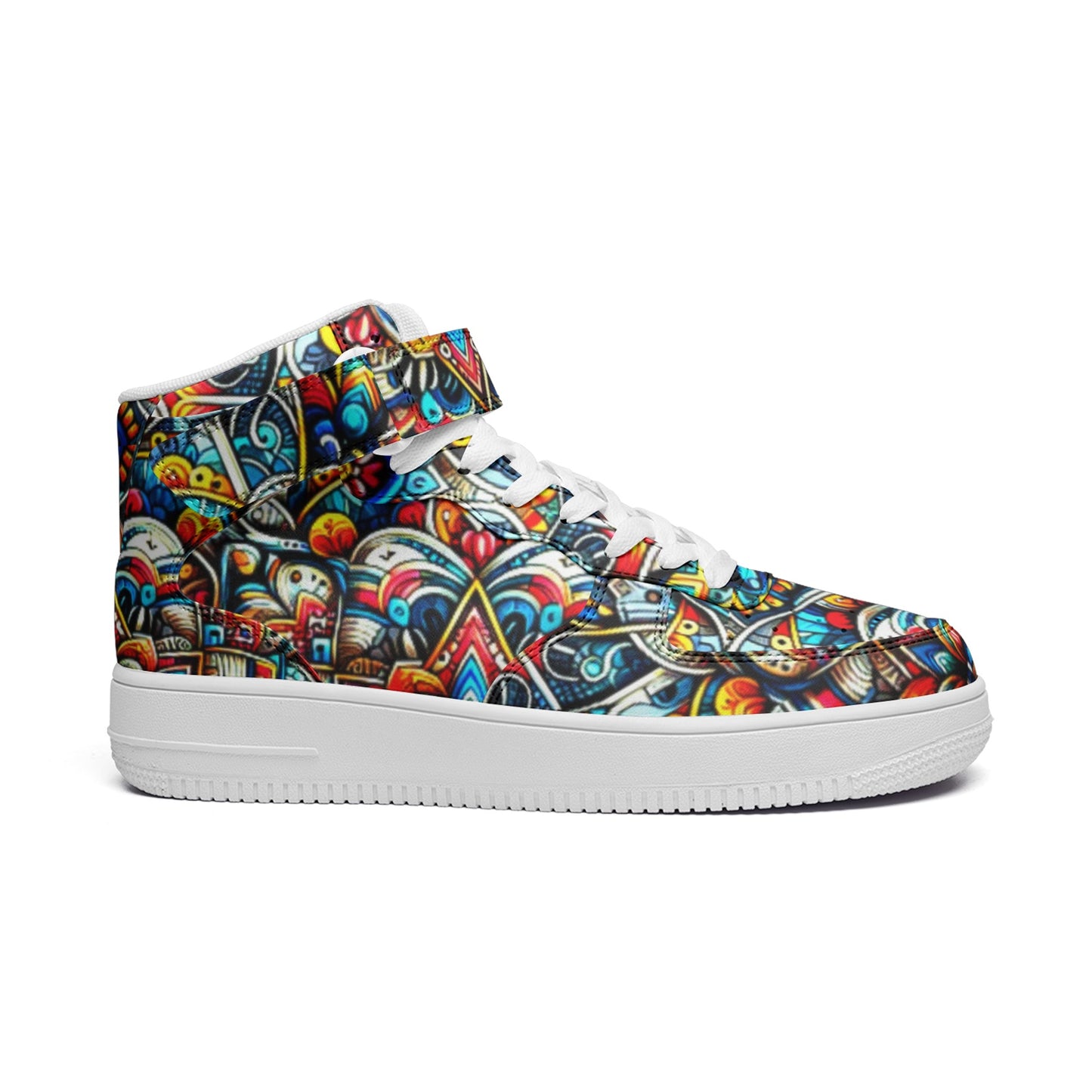 kokorepublic Unisex high Top Leather Sneakers