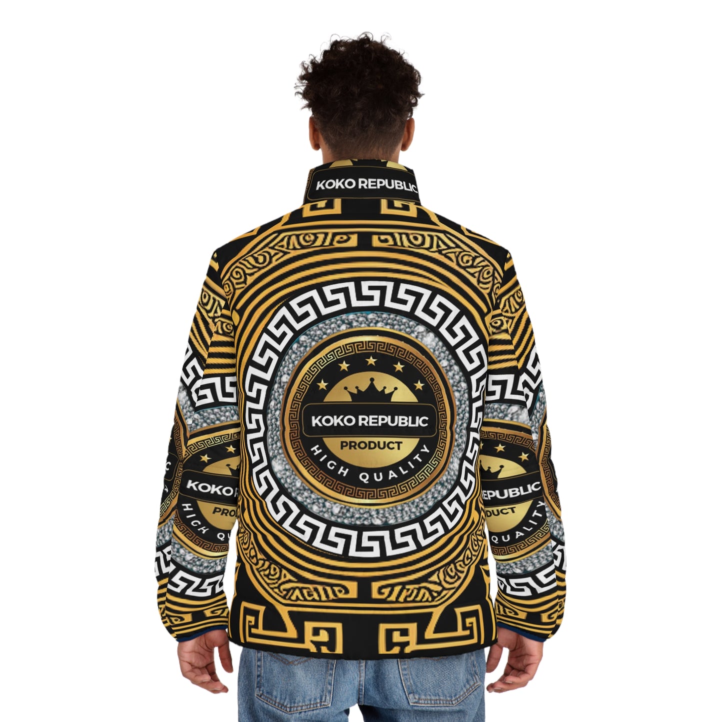 Men's Puffer Jacket (AOP)