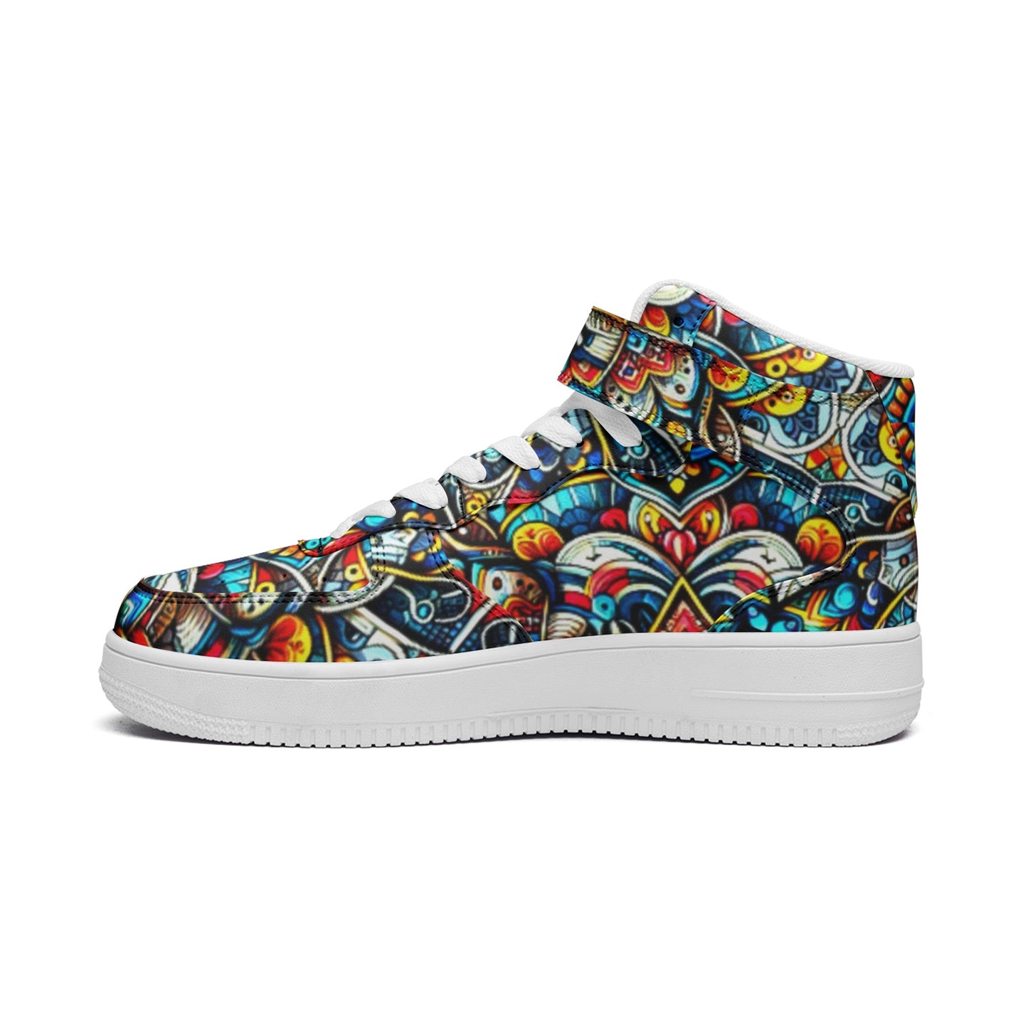 kokorepublic Unisex high Top Leather Sneakers