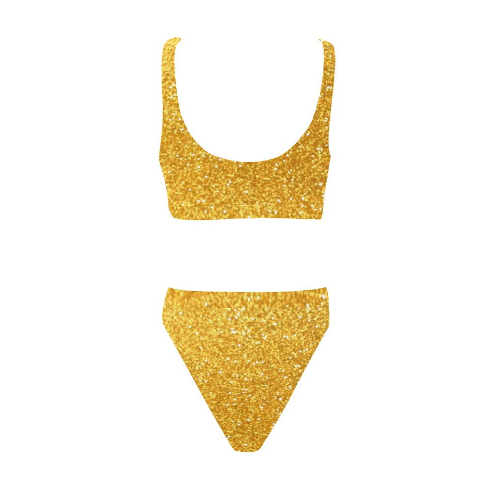 kokorepublic Top & High-Waisted Bikini Swimsuit (Model S07)