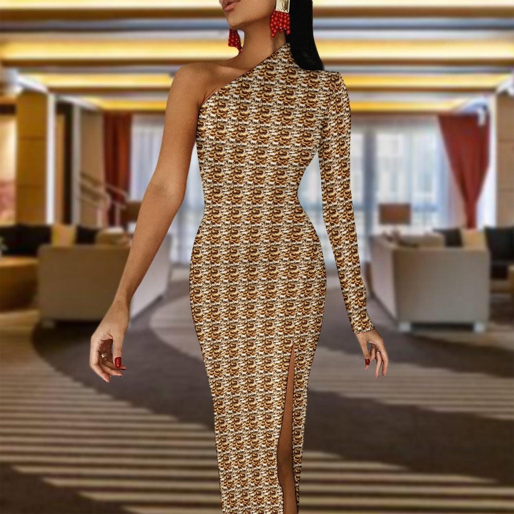 kokorepublic Half Sleeve Slit Dress