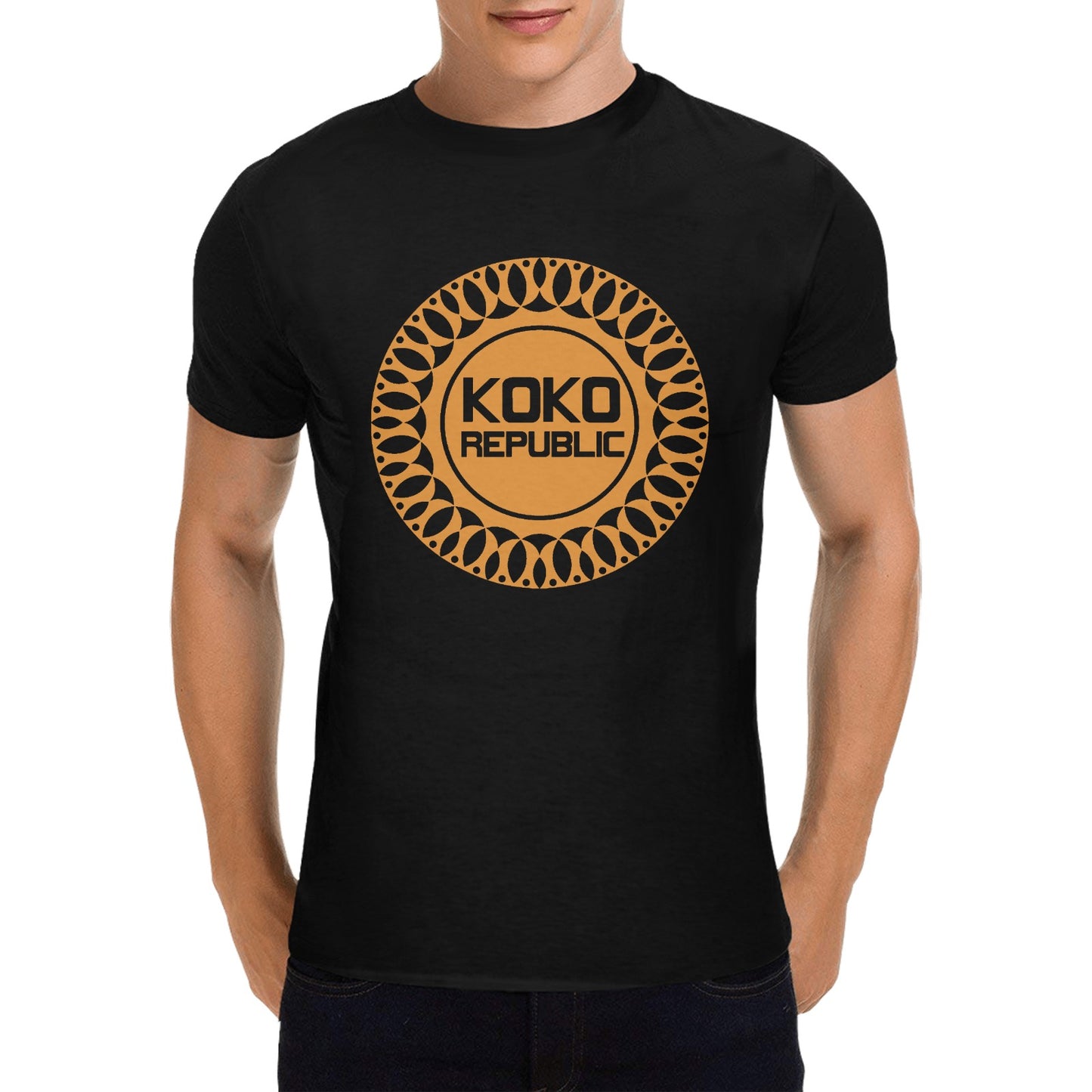 kokorepublic Men's Gildan T-shirt 100% Cotton (USA Size) (Model T02)