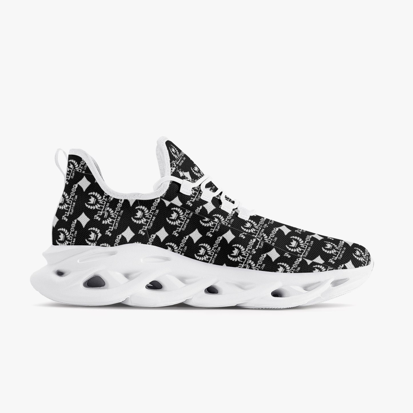 kokorepublic 311. Bounce Mesh Knit Sneakers - White