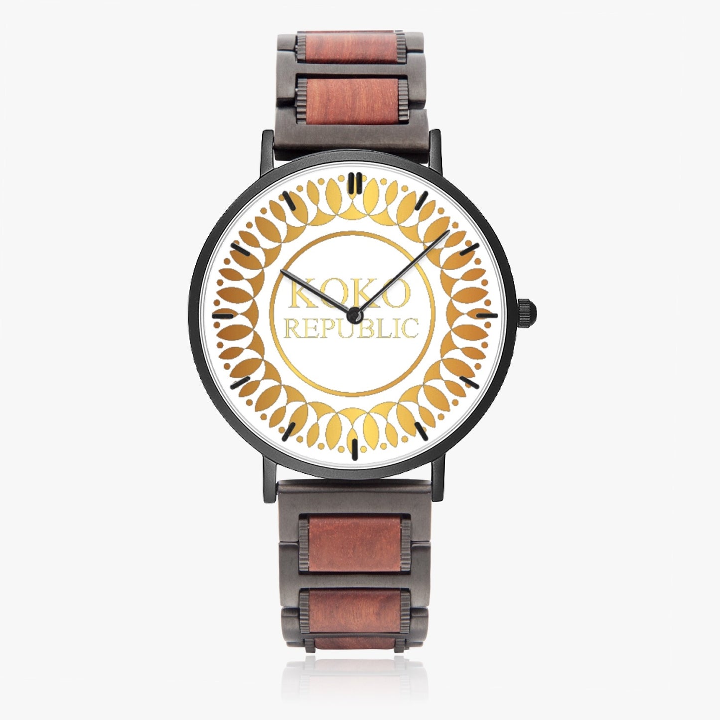kokorepublic 731. New wooden Strap Quartz Watch - With Indicators