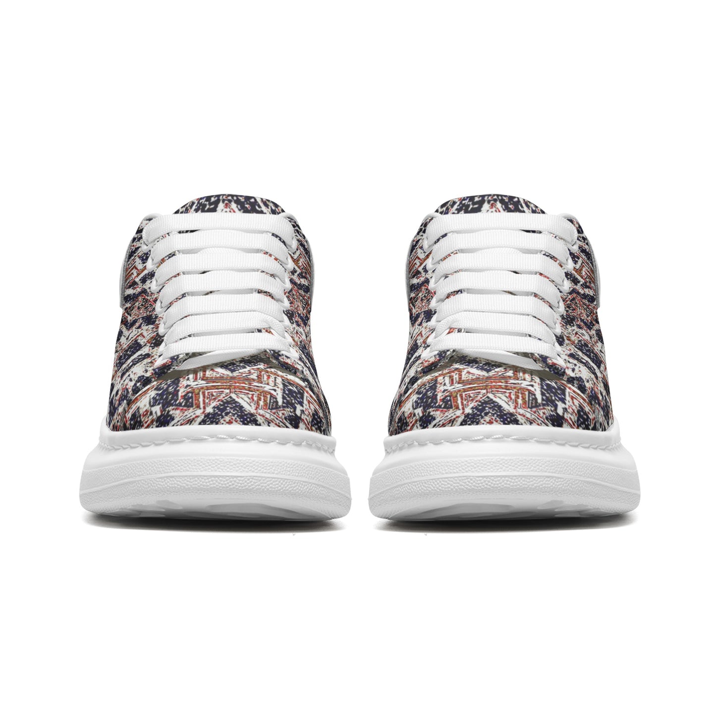 fullbreedcustom Unisex Non Slip Lace Up Leather Sneakers