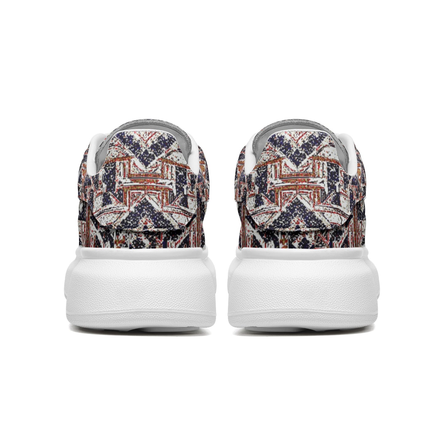fullbreedcustom Unisex Non Slip Lace Up Leather Sneakers