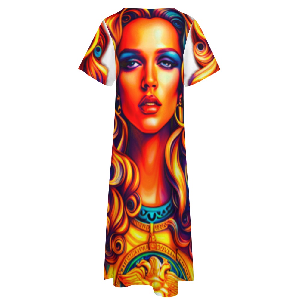 kokorepublic 7-point sleeve dress