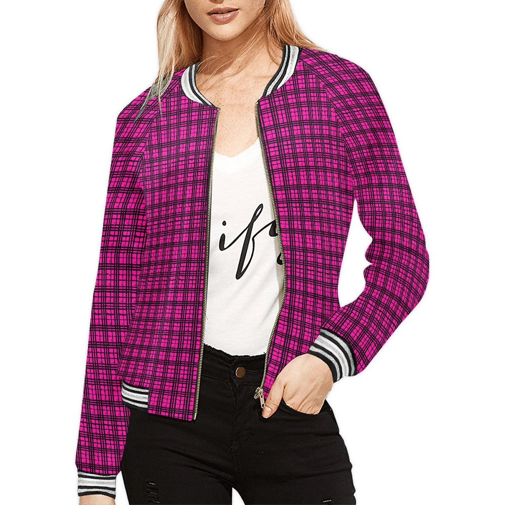 Women's Horizontal Stripes Jacket (Model H21)