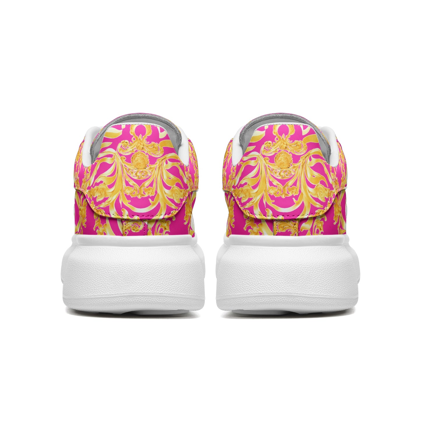 fullbreedcustom Unisex Non Slip Lace Up Faux Leather Sneakers