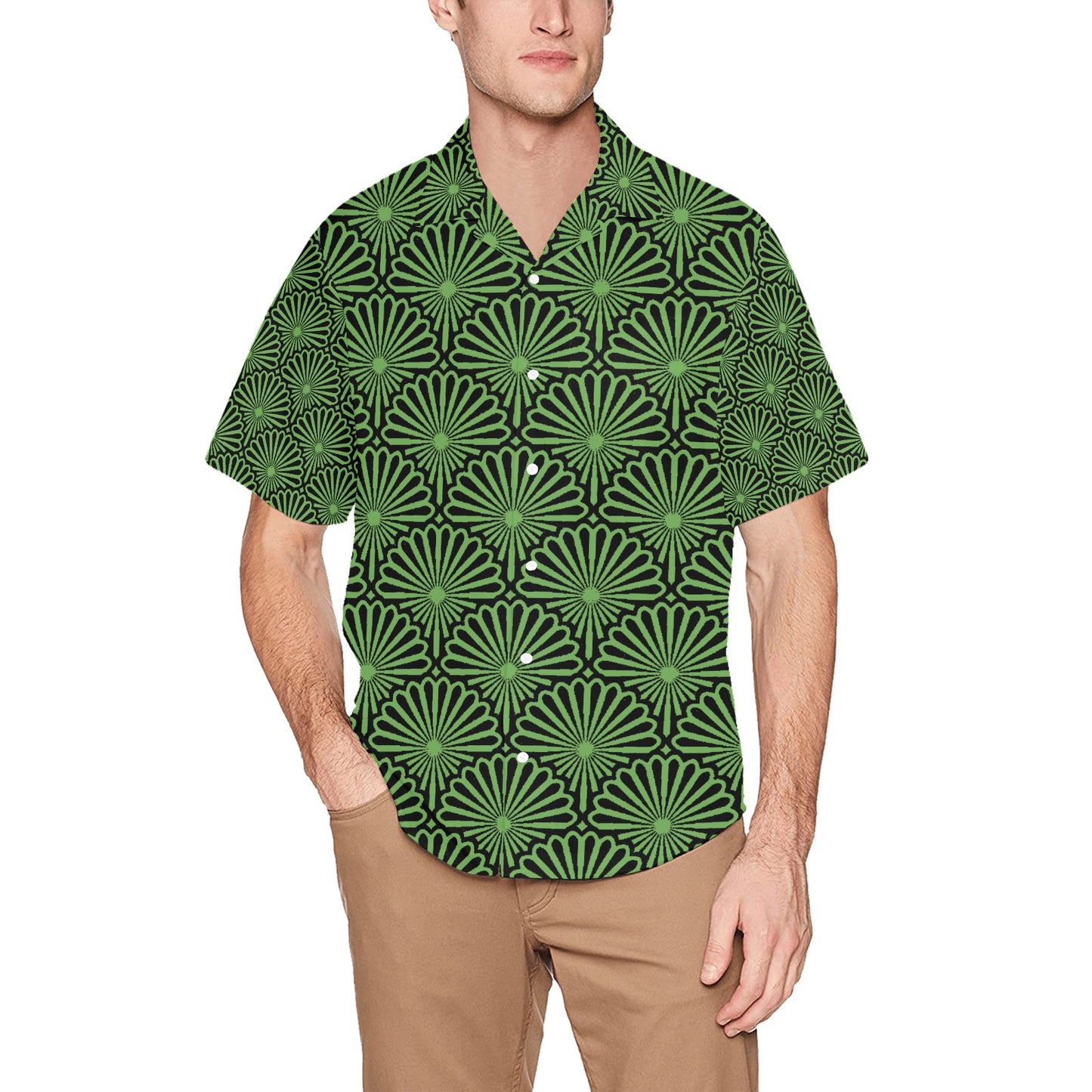 Kokorepublic Men's All Over Print Hawaiian Shirt With Chest Pocket(ModelT58)
