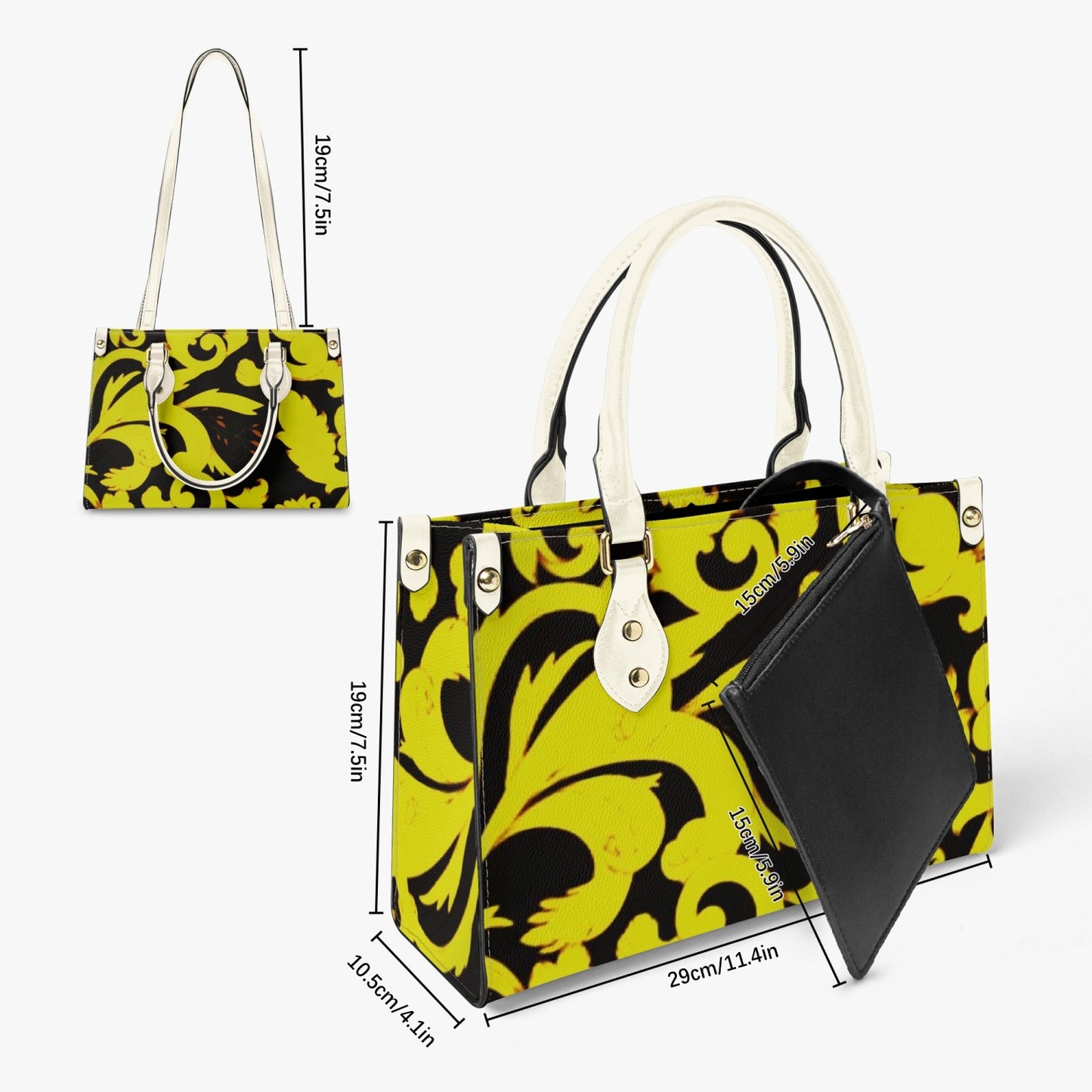876. Tote Bag - Long Strap and Inner Bag