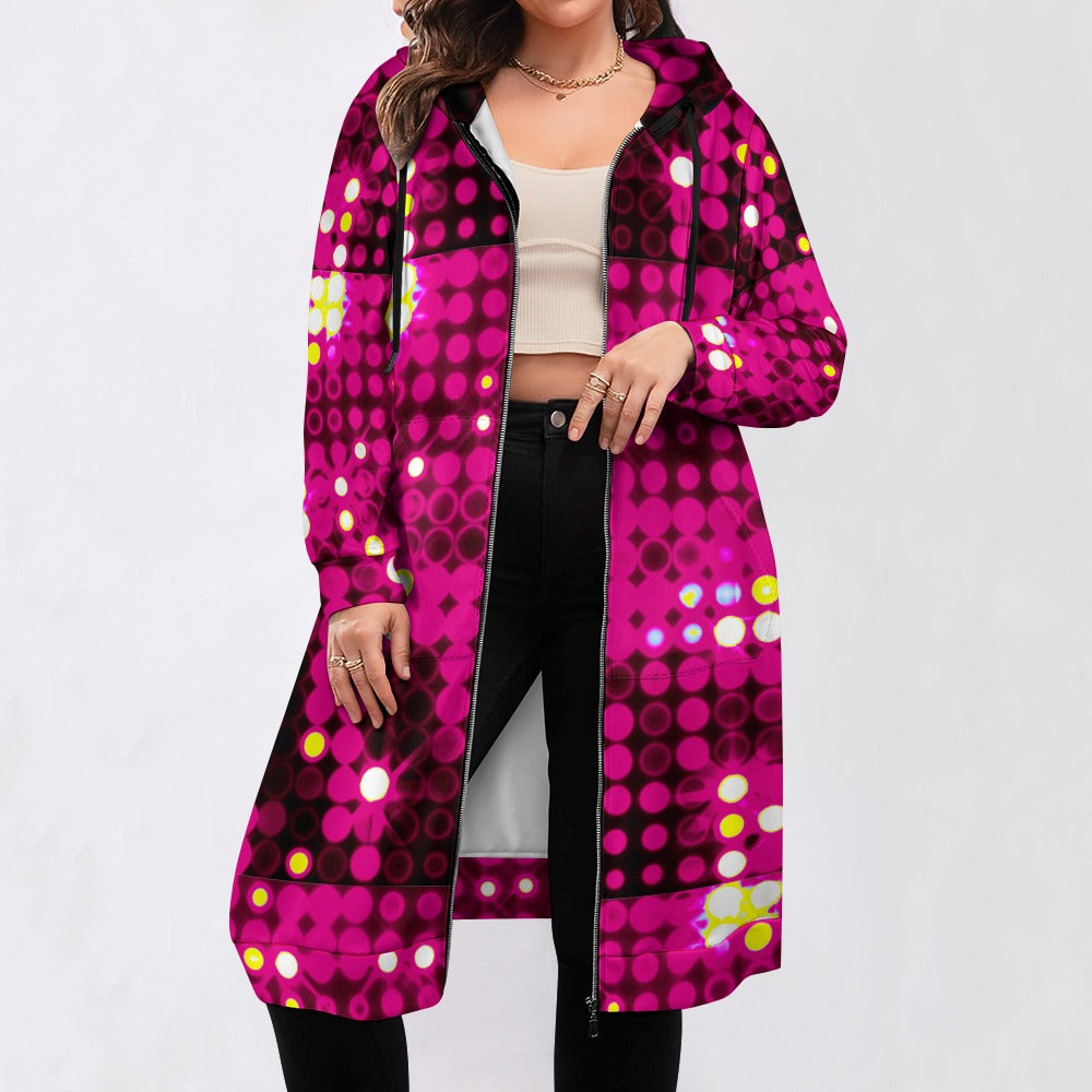 kokorepublic Women's full print long Hoodie