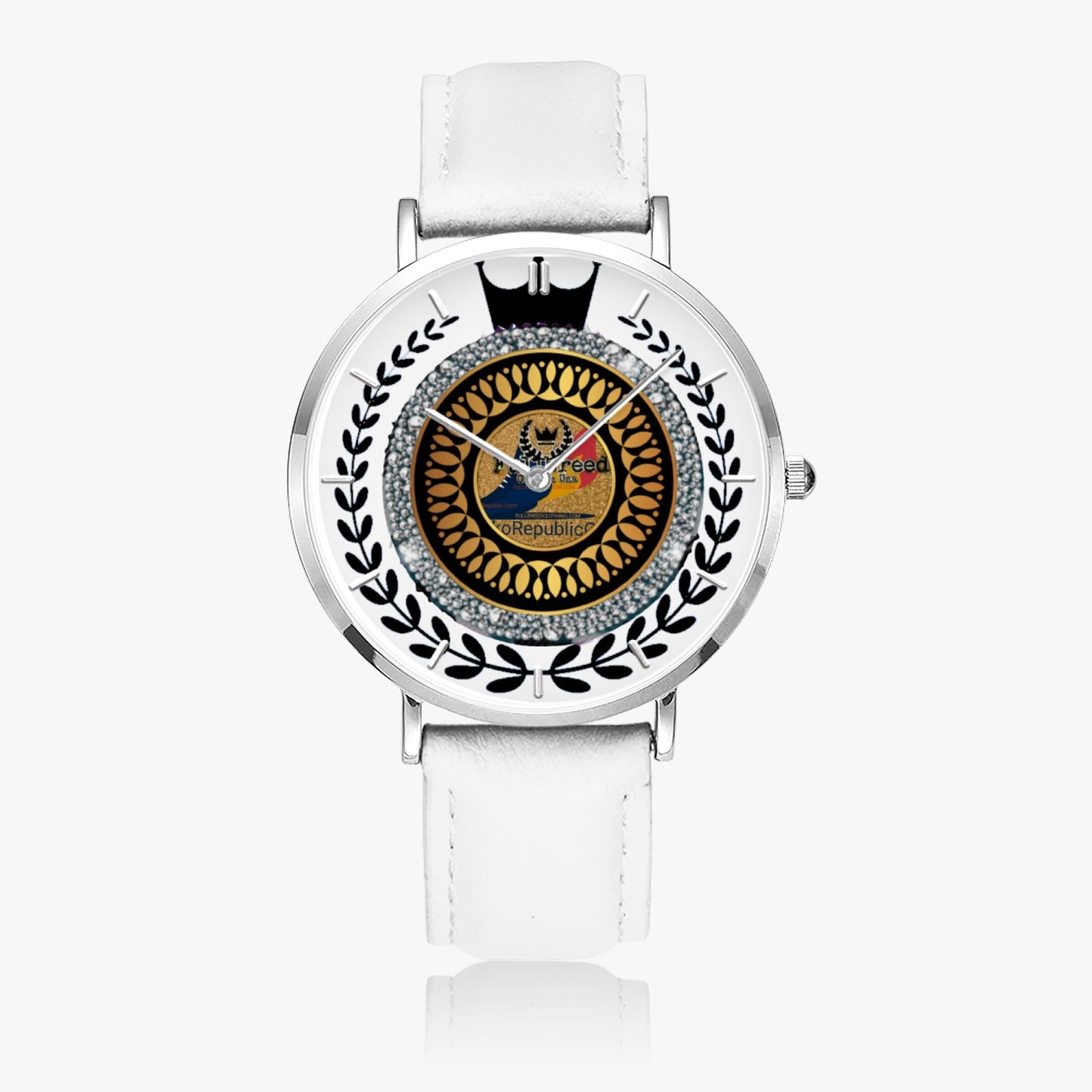 kokorepublic 165. Hot Selling Ultra-Thin Leather Strap Quartz Watch (Silver With Indicators)