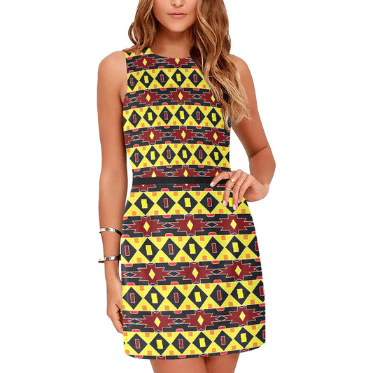 kokorepublic Women's Sleeveless Dress (Model D01)
