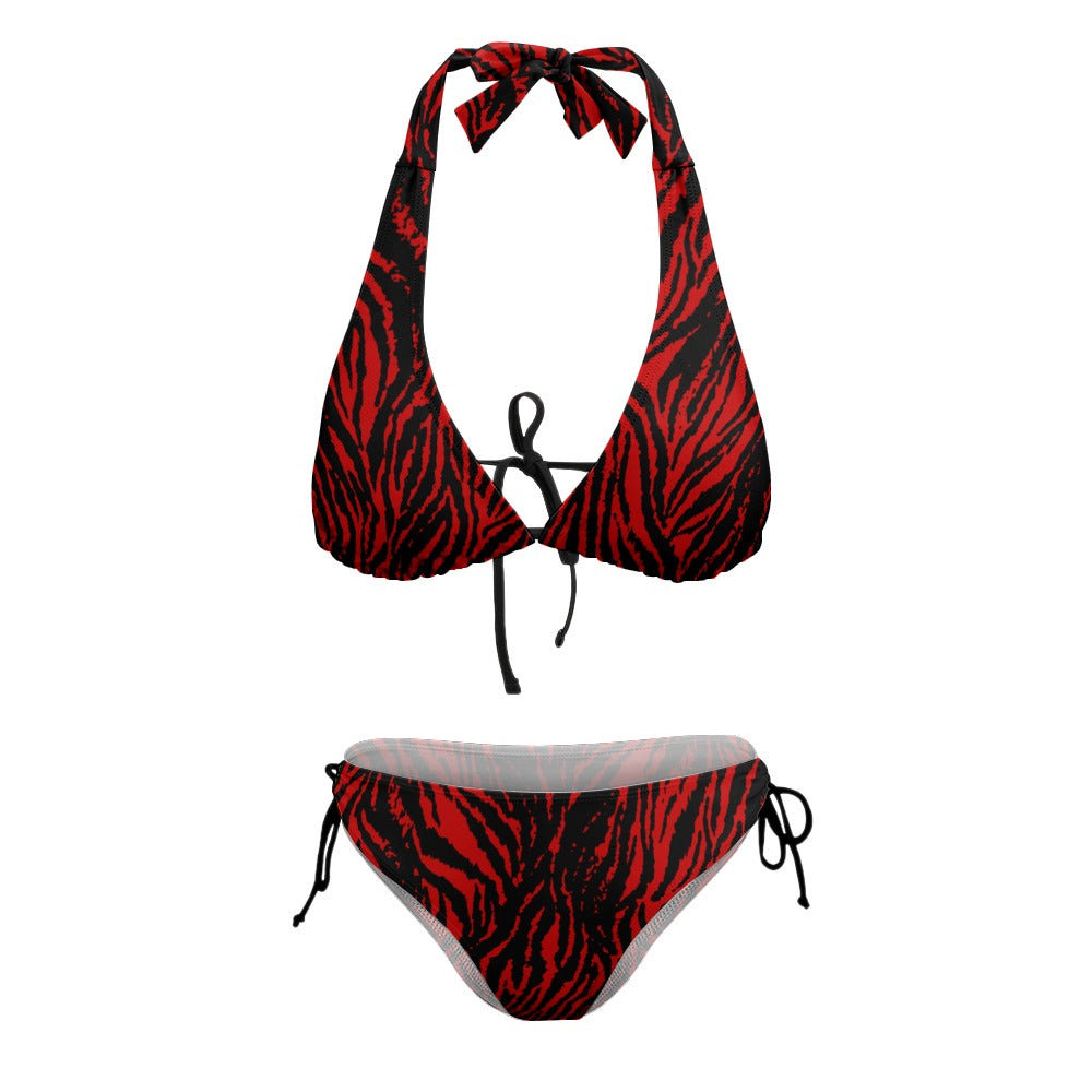 kokorepublic Ladies Sexy V-Neck Bikini Swimsuit