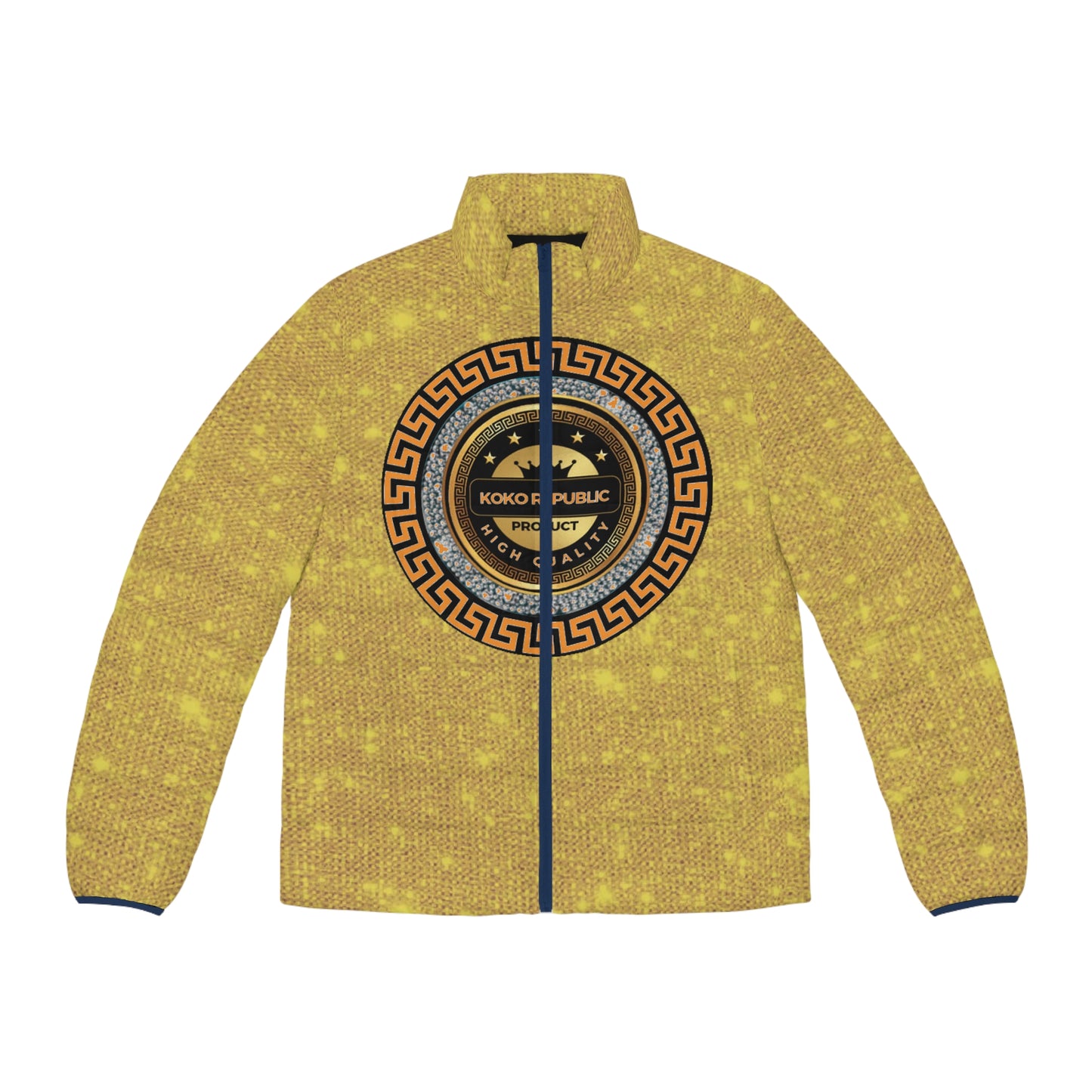 Kokorepublic Men's Puffer Jacket (AOP)