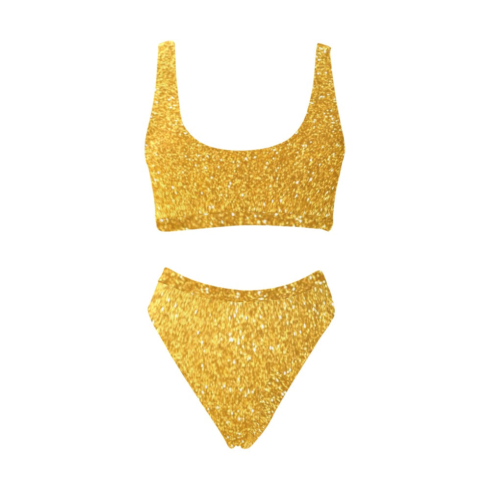 kokorepublic Top & High-Waisted Bikini Swimsuit (Model S07)