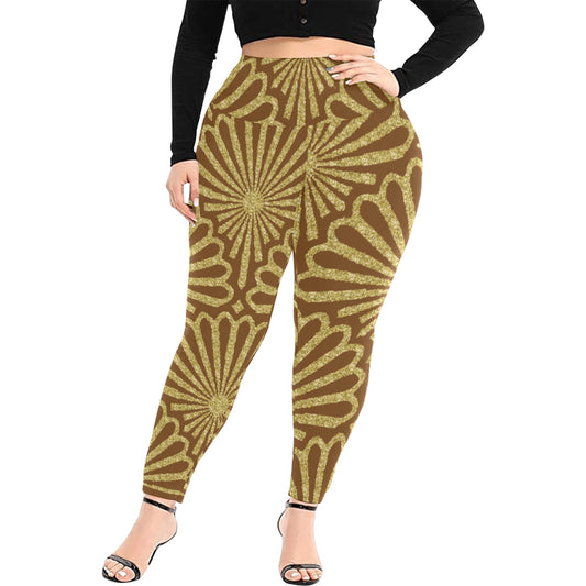 kokorepublic Women's High Waist Leggings(Plus Size)(ModelL45)