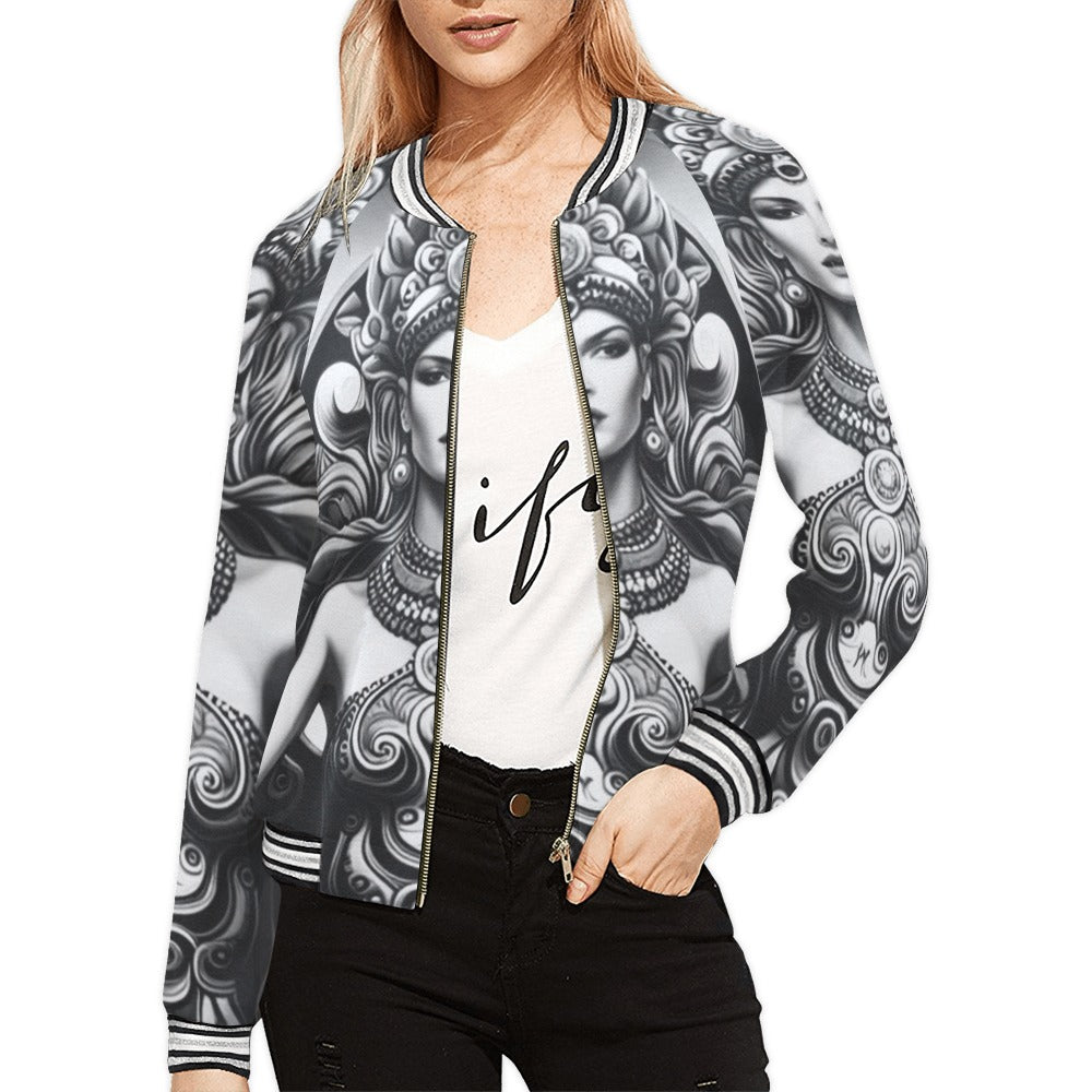 kokorepublic Women's Horizontal Stripes Jacket (Model H21)