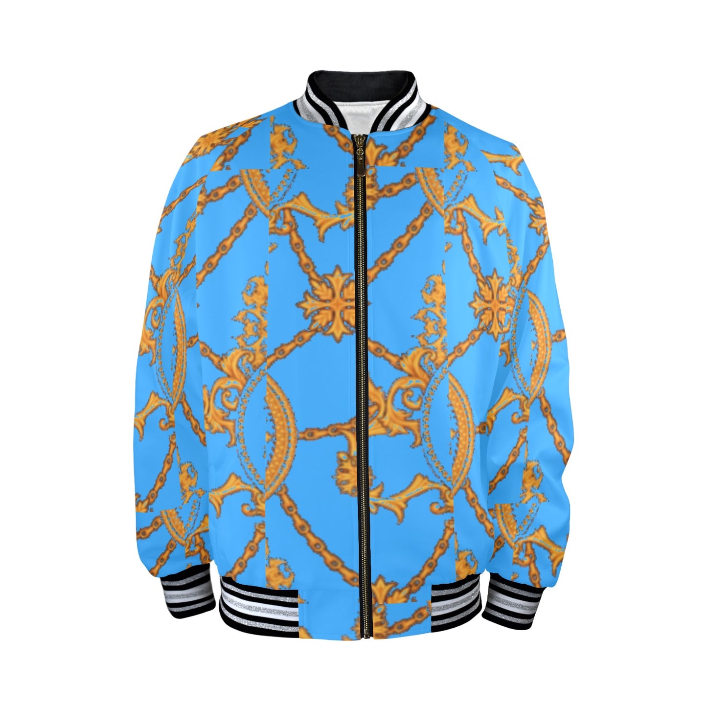 kokorepublic  New Men's Striped Trim Bomber Jacket
