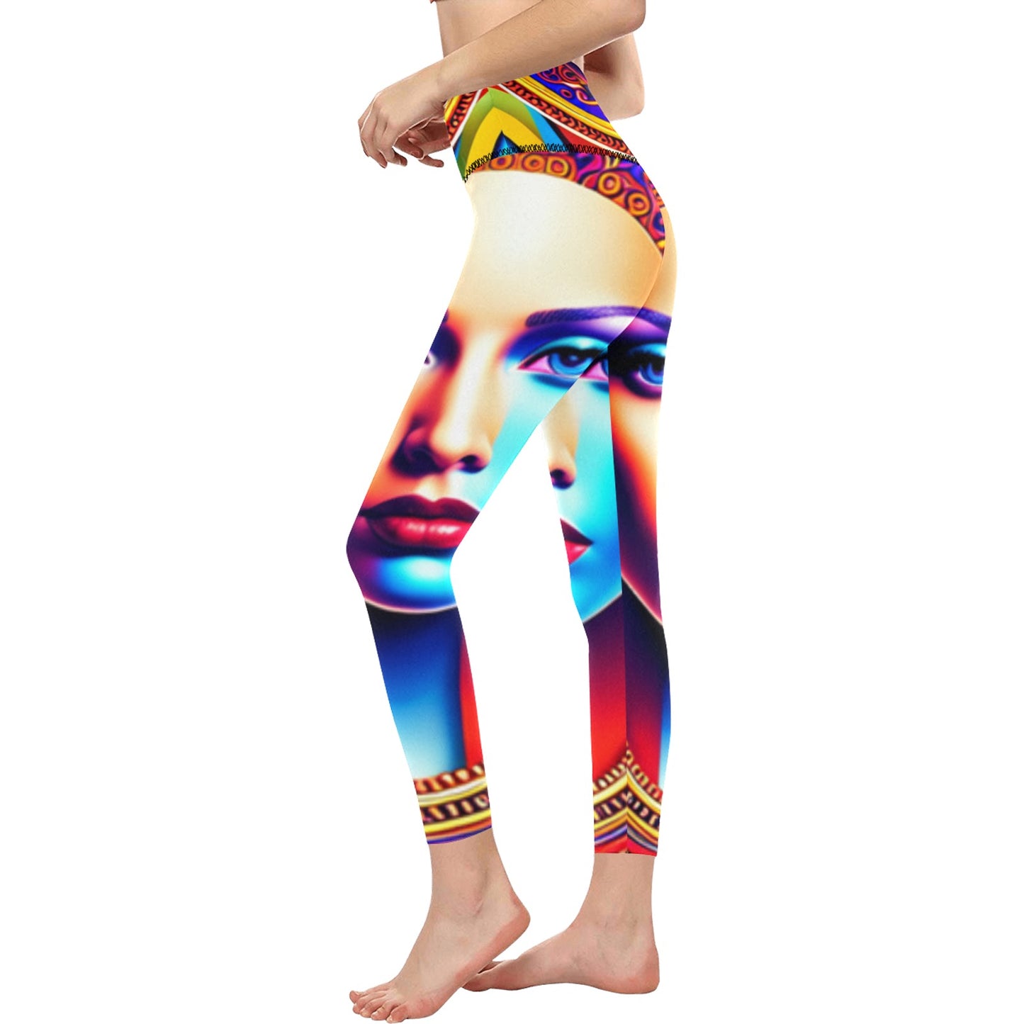 kokorepublic Women's High-Waisted Leggings (Model L36)