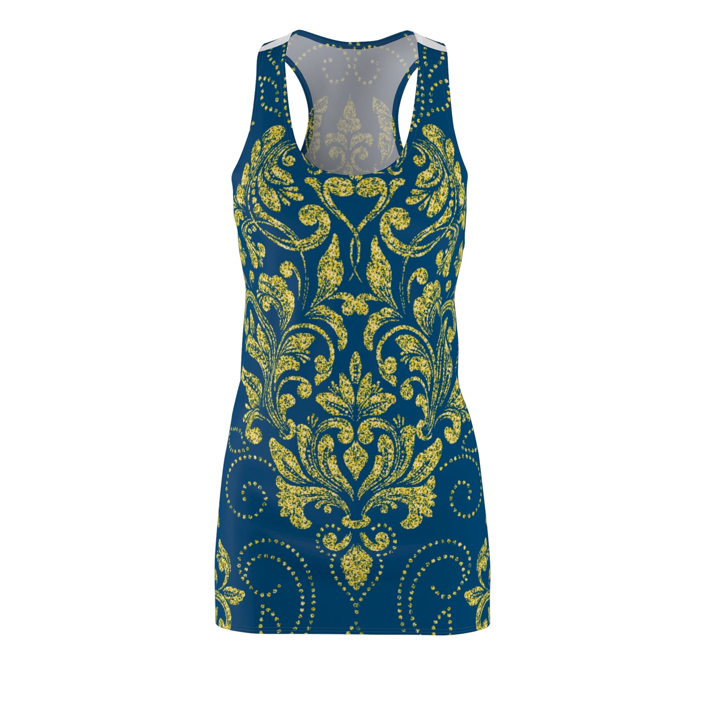 kokorepublic Women's Cut & Sew Racerback Dress (AOP)