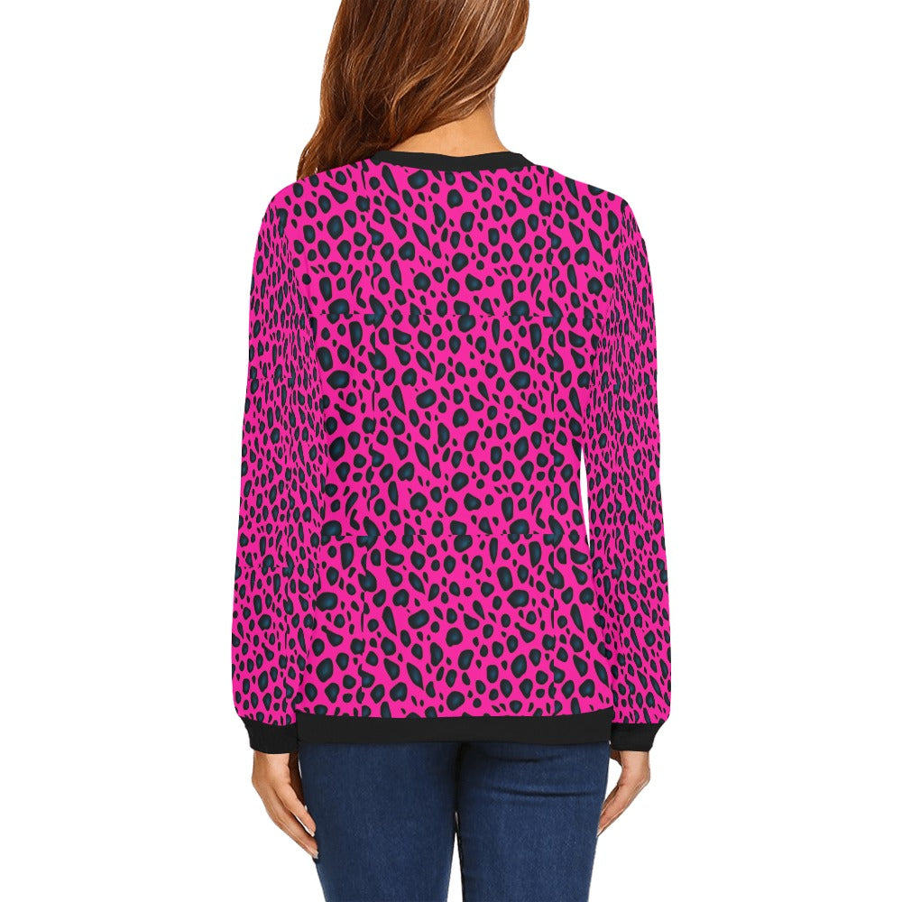 kokorepublic Women's All Over Print Sweatshirt (Model H18)