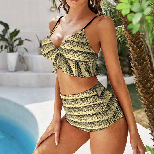 Sexy Suspender Two-Piece Bikini Swimsuit