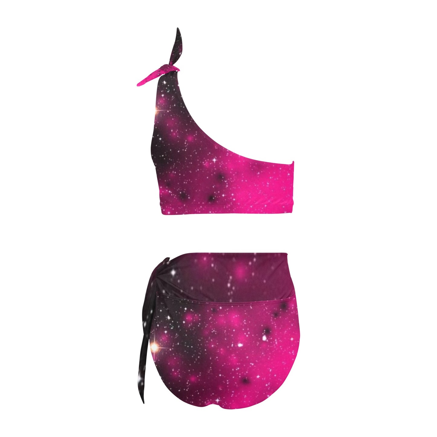 kokorepublic High Waisted One Shoulder Bikini Set (S16)