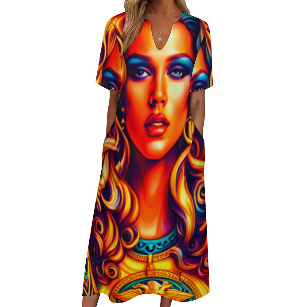 kokorepublic 7-point sleeve dress