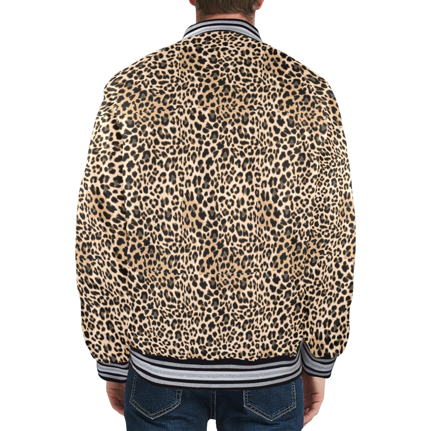 kokorepublic  New Men's Striped Trim Bomber Jacket