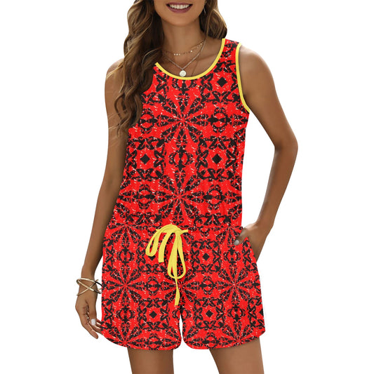 kokorepublic  Vest Short Jumpsuit (Sets 15)