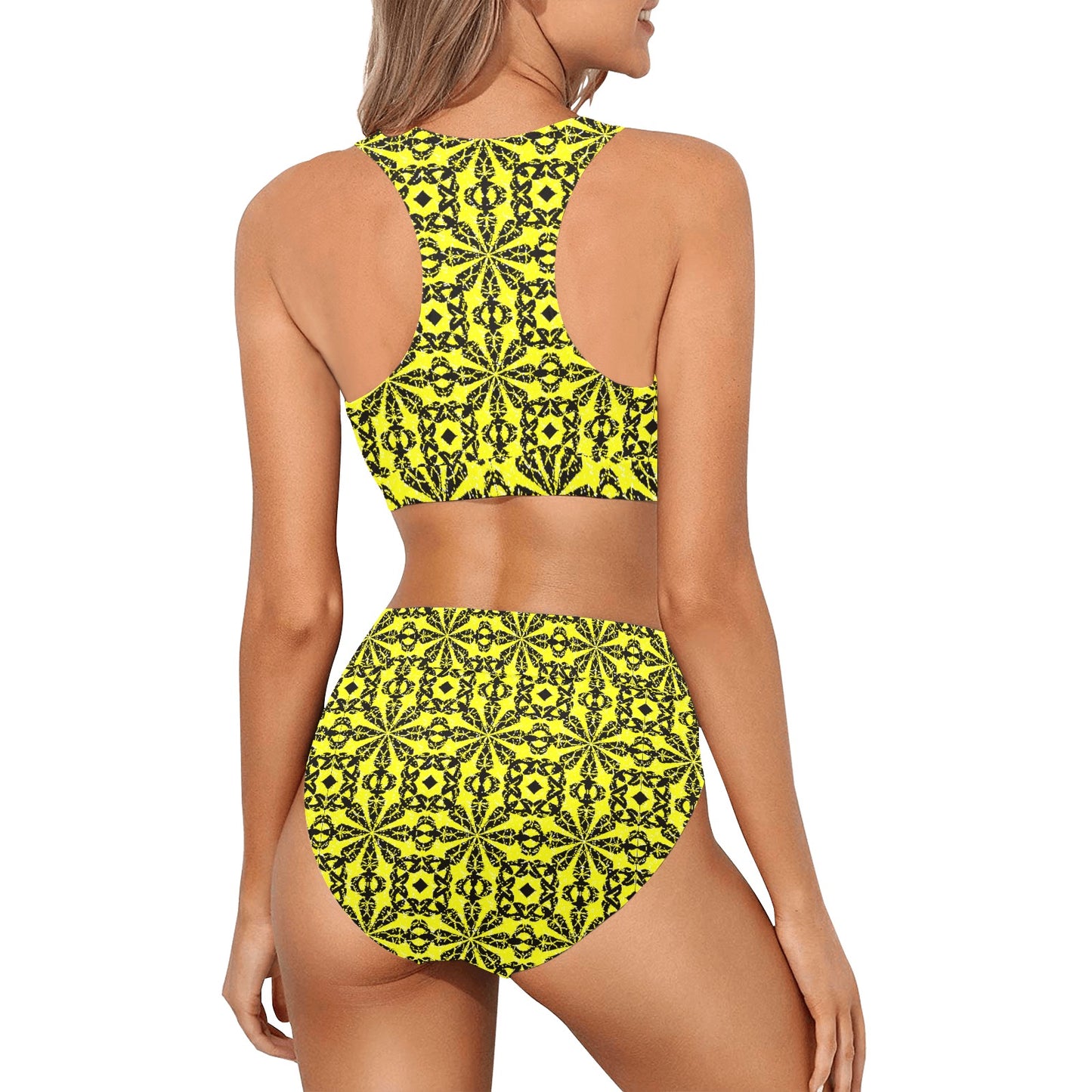 kokorepublic Women's Crop Top Bikini Set (S21)