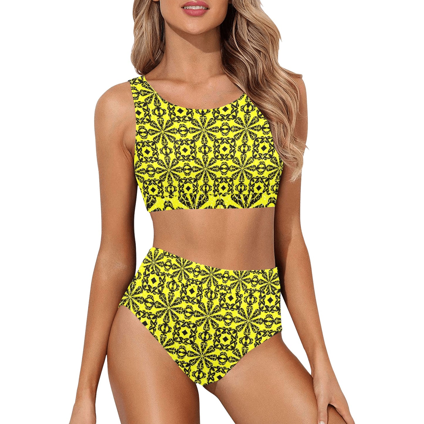 kokorepublic Women's Crop Top Bikini Set (S21)