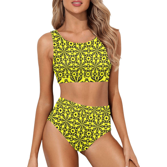 kokorepublic Women's Crop Top Bikini Set (S21)