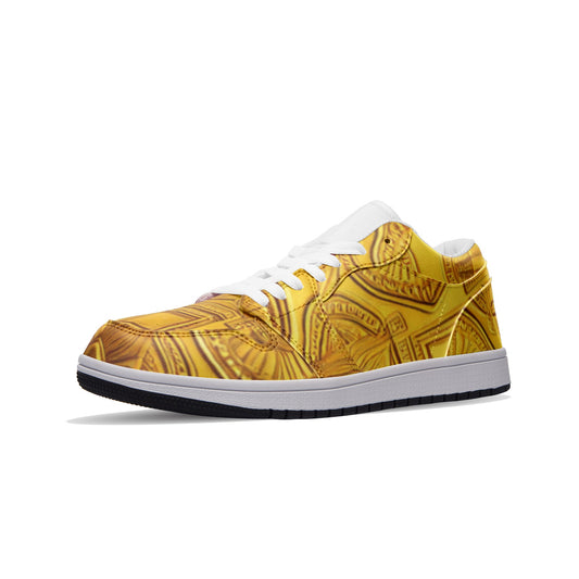 FullbreedCustom  Unisex Low Top Leather Sneakers