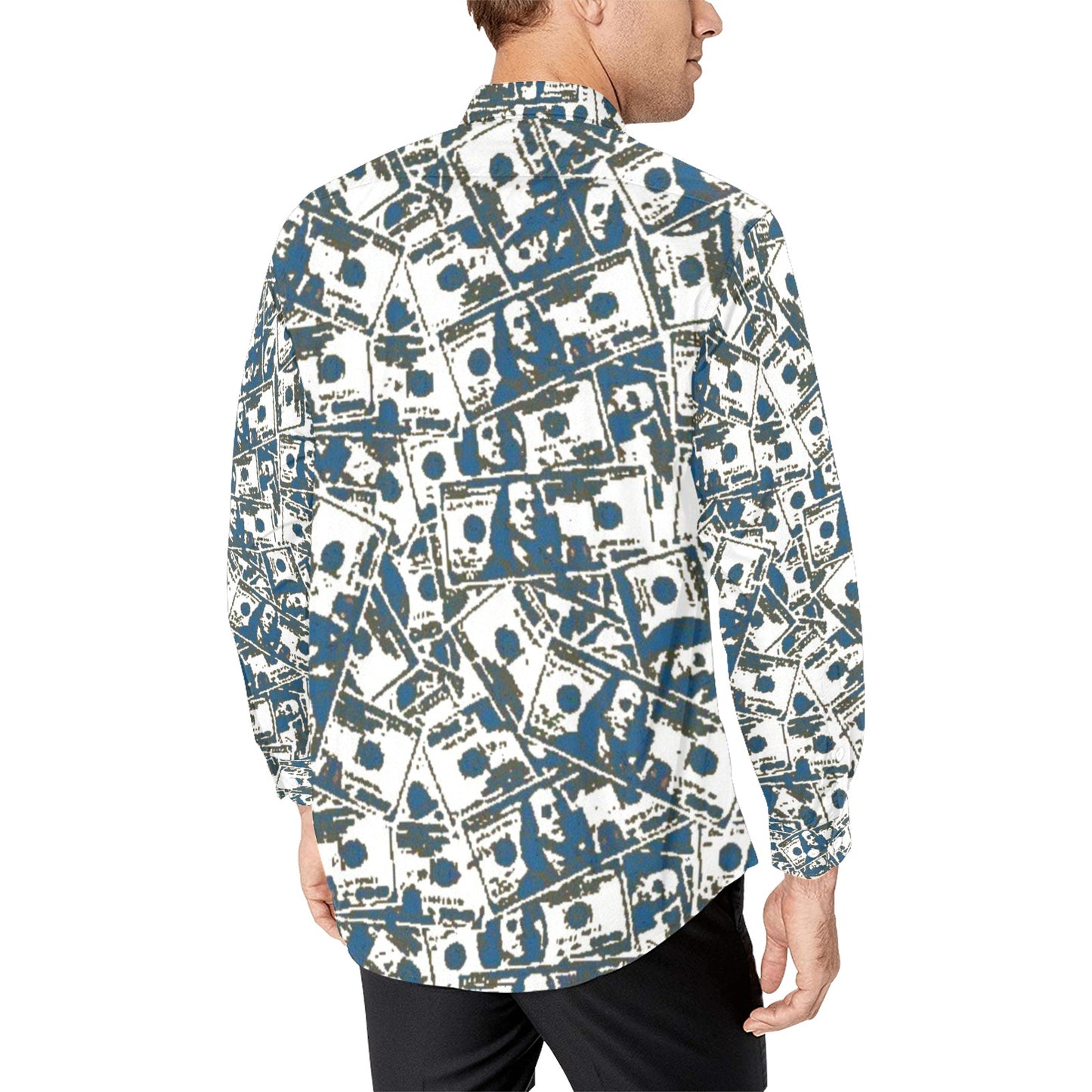 Men's All Over Print Long Sleeve Shirt(Model T61)