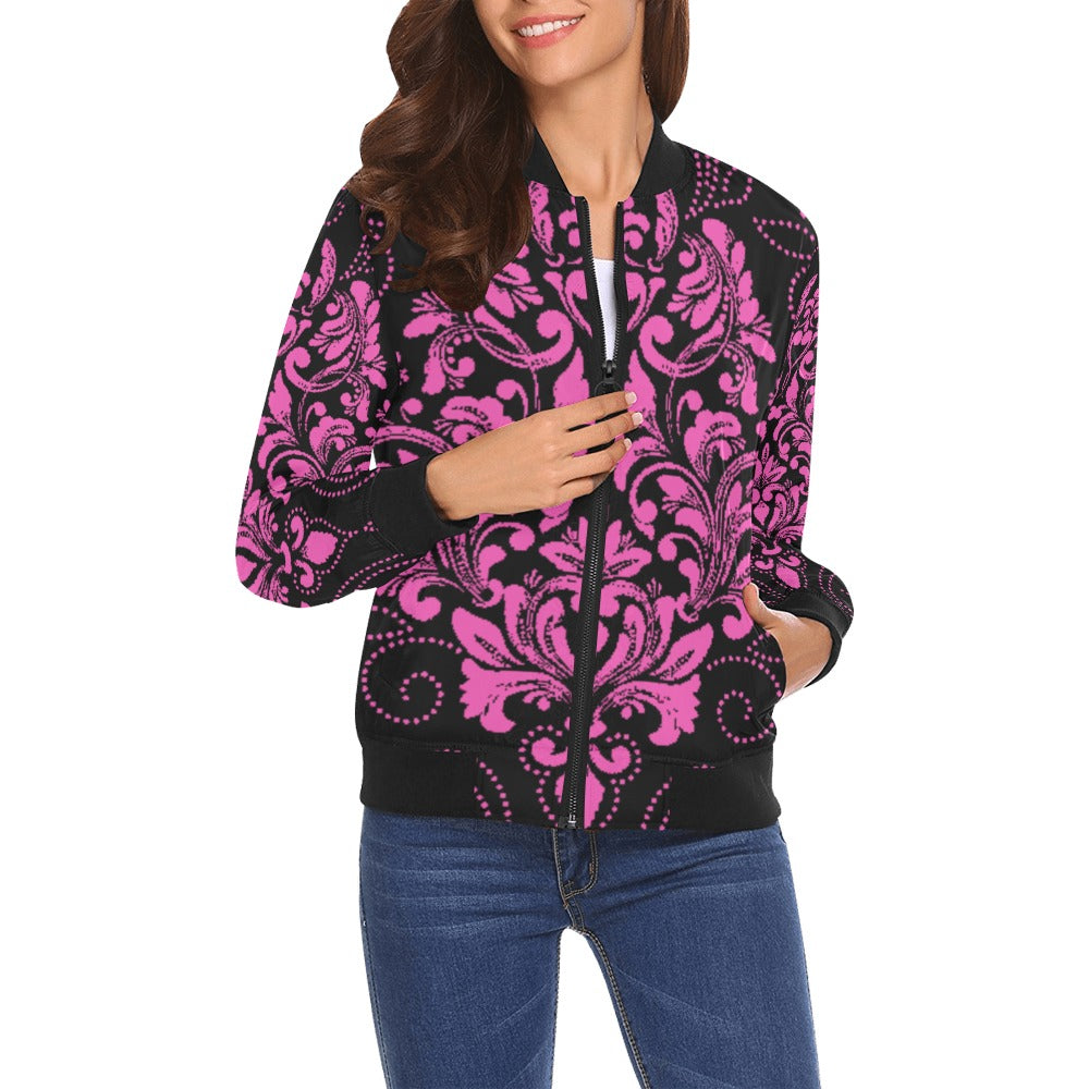 kokorepublicboutique Print Bomber Jacket for Women ( H19)