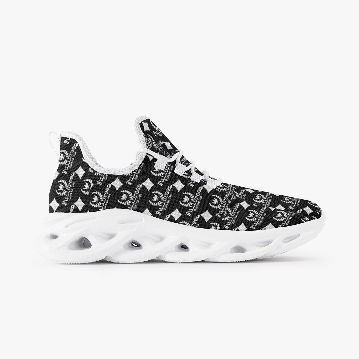 kokorepublic 311. Bounce Mesh Knit Sneakers - White