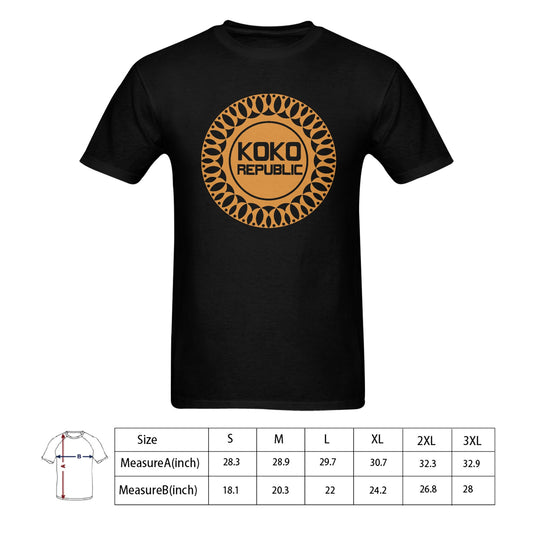 kokorepublic Men's Gildan T-shirt 100% Cotton (USA Size) (Model T02)