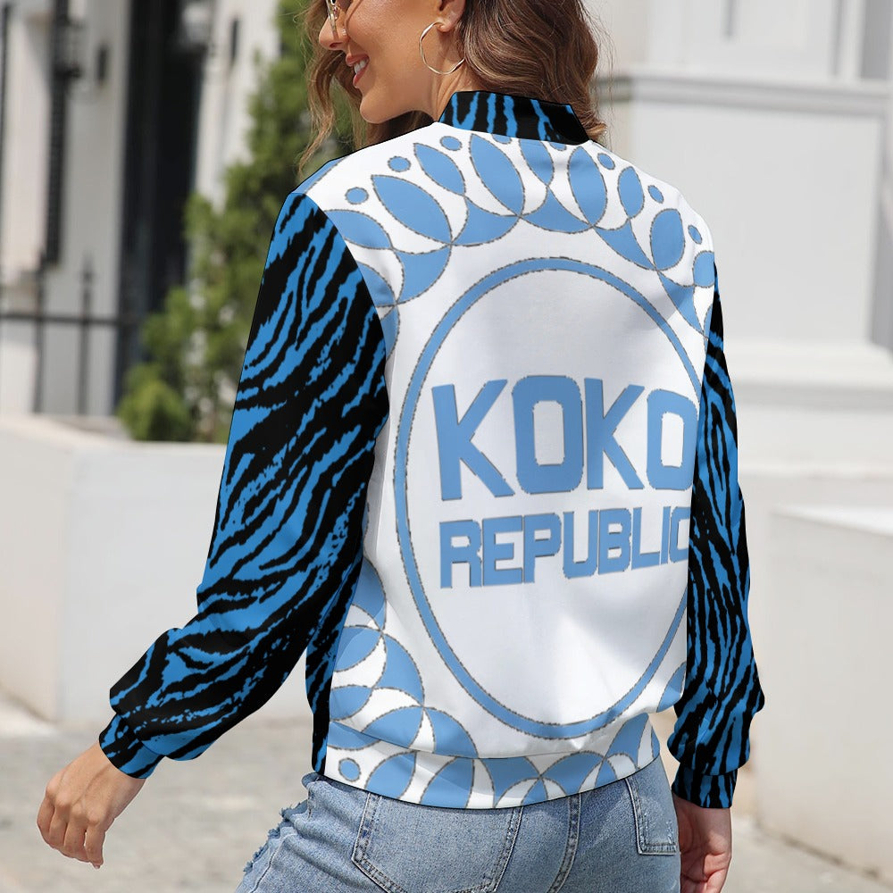 kokorepublic Women's Long Sleeve Zipper Jacket