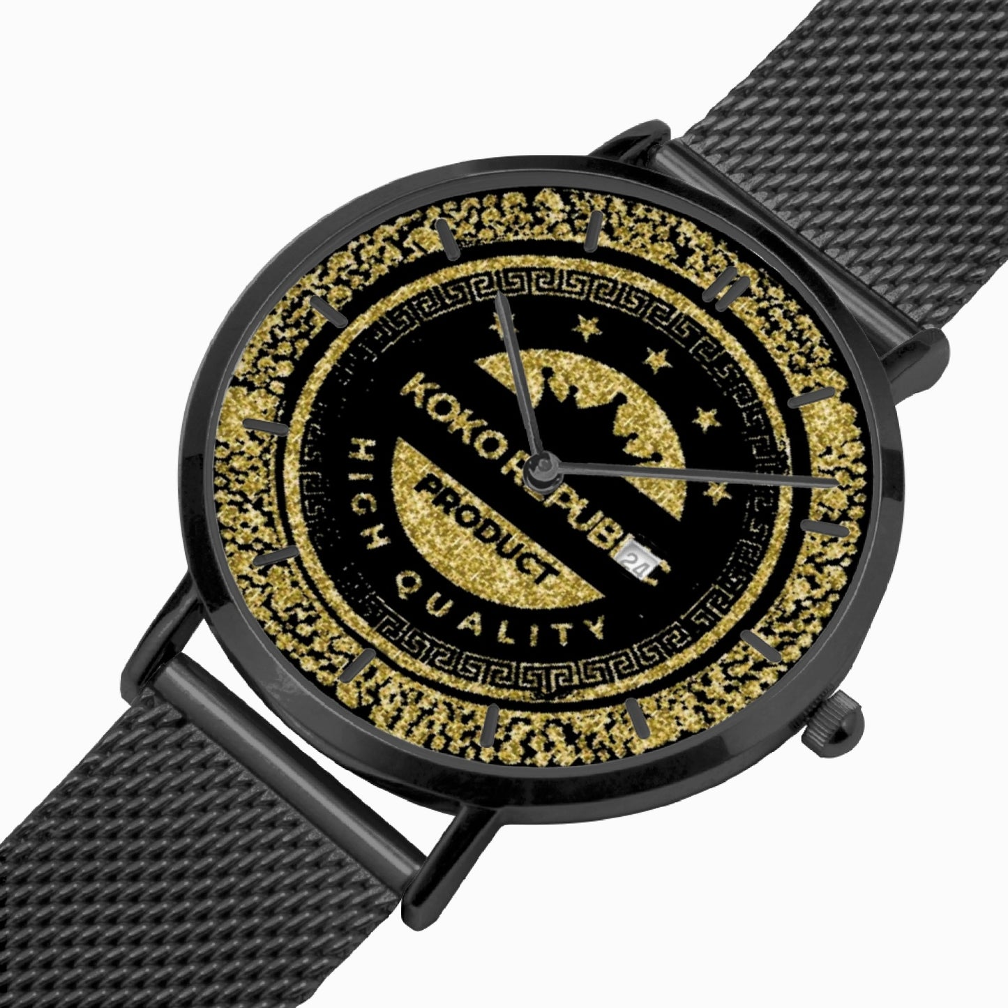 kokorepublic 168. Stainless Steel Perpetual Calendar Quartz Watch (With Indicators)