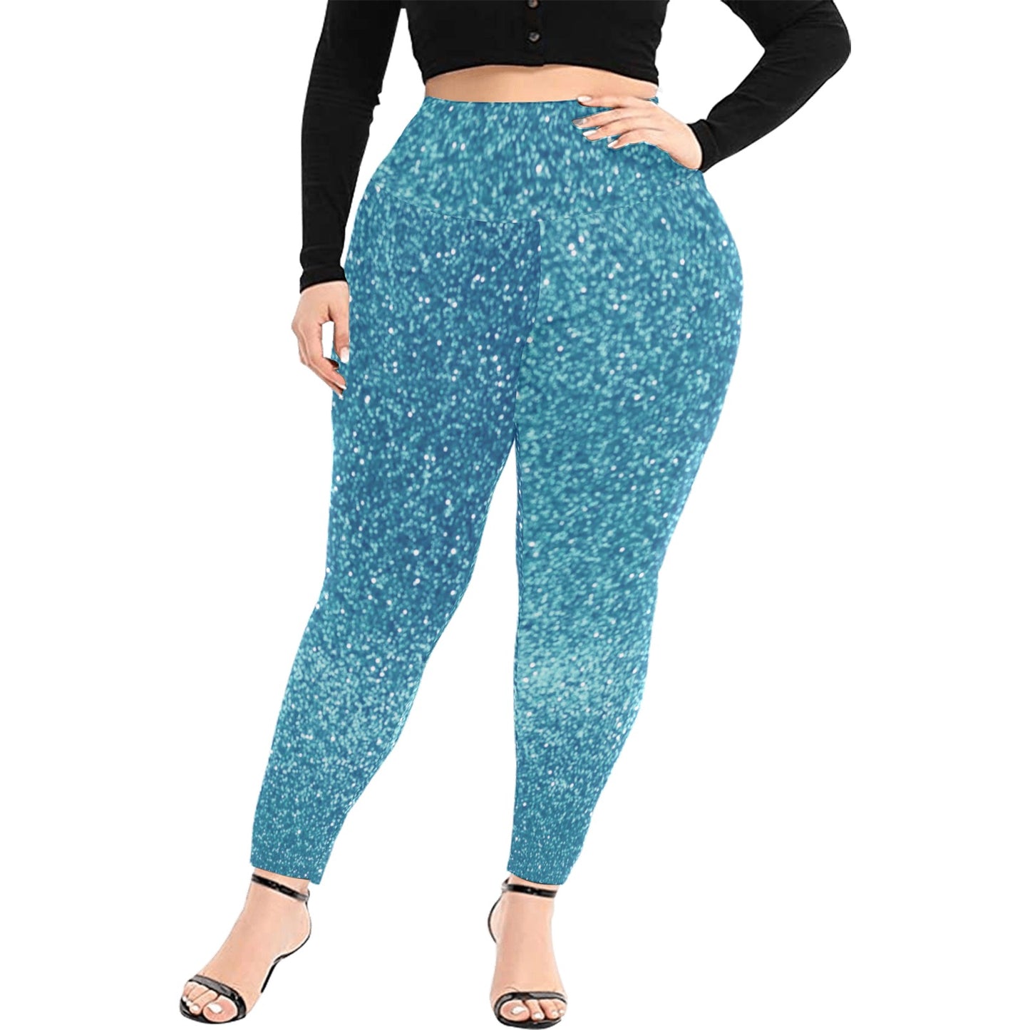kokorepublic   Women's High Waist Leggings(Plus Size)(ModelL45)