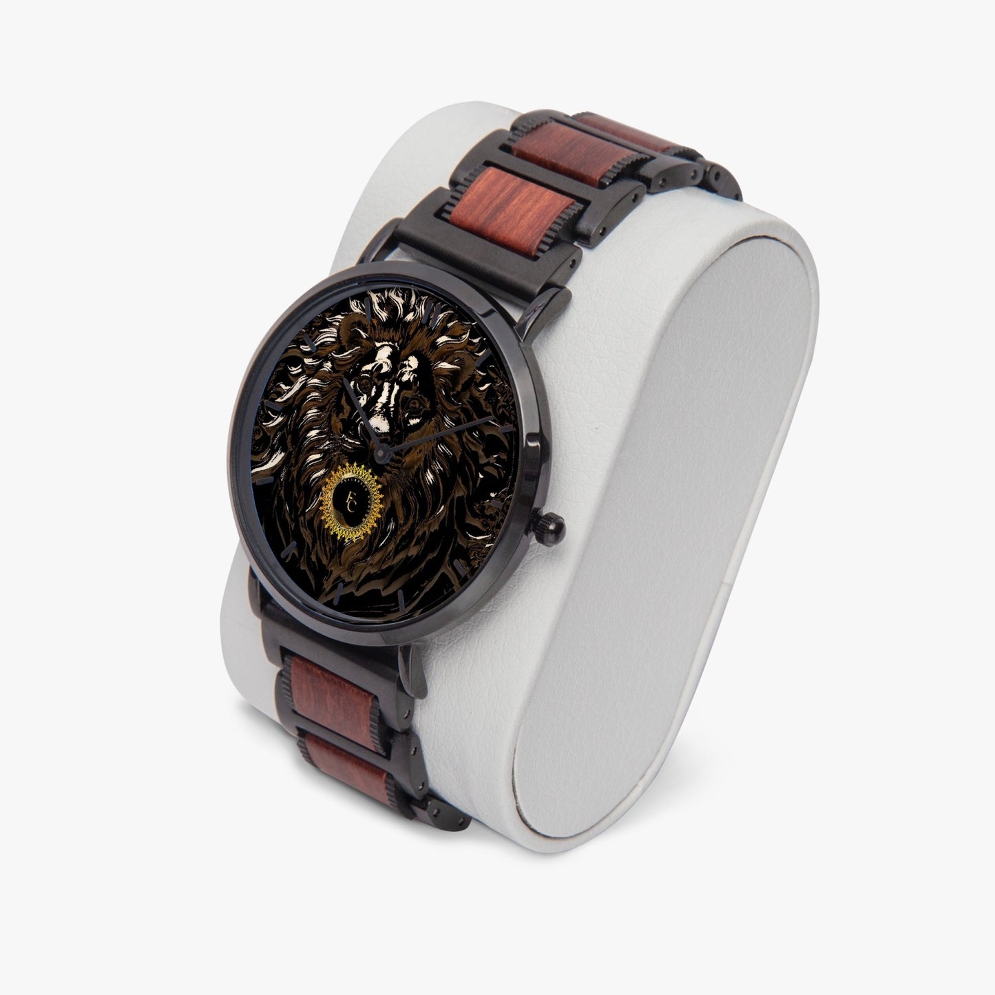 731. New wooden Strap Quartz Watch - With Indicators