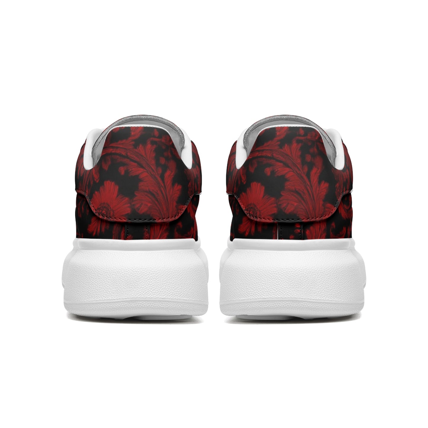 fullbreedcustom Unisex Non Slip Lace Up Faux Leather Sneakers