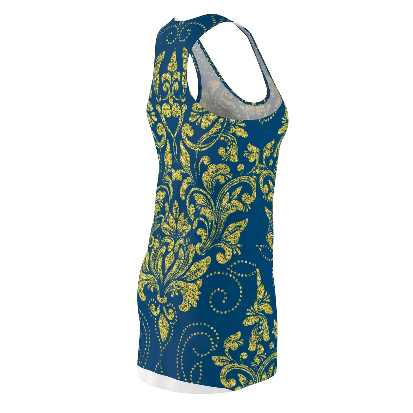 kokorepublic Women's Cut & Sew Racerback Dress (AOP)