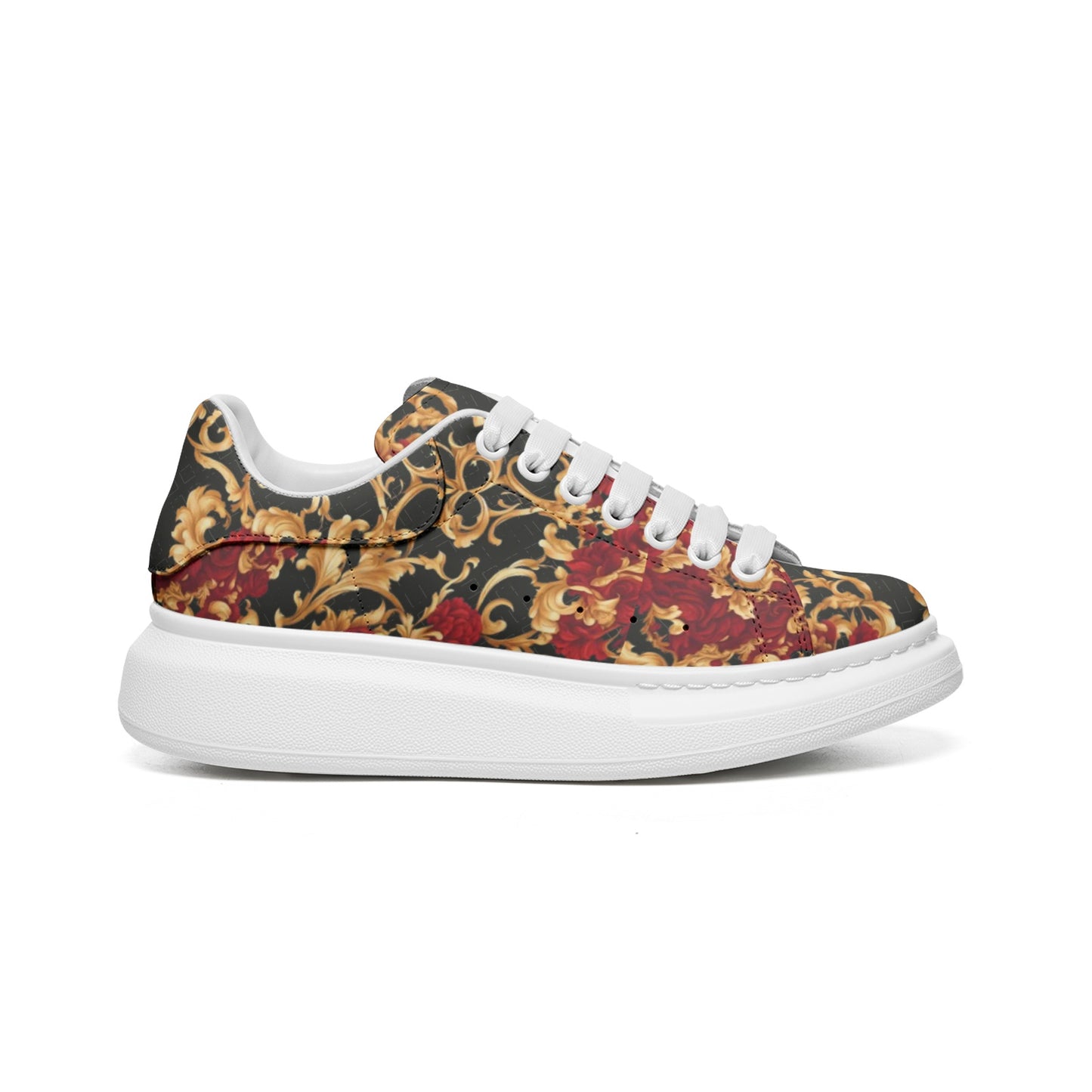 FullbreedCustom Unisex Non Slip Lace Up Faux Leather Sneakers